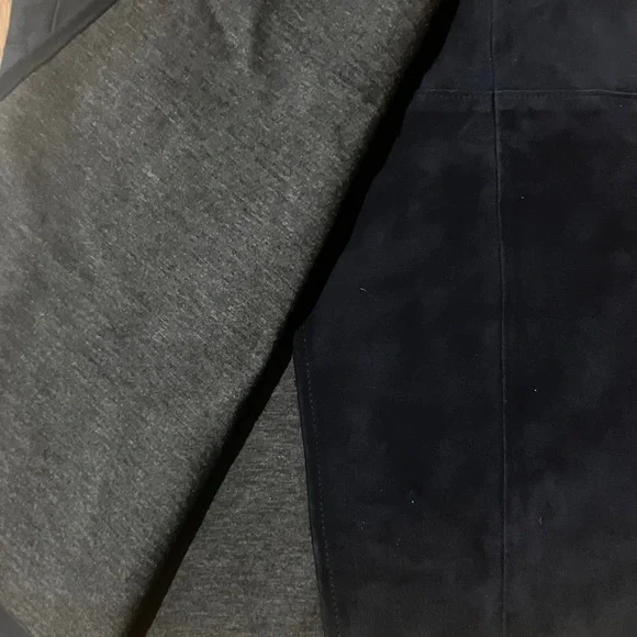 NWT Theory Gantrima Suede Navy A-line Midi Wrap Skirt - Picture 5 of 5